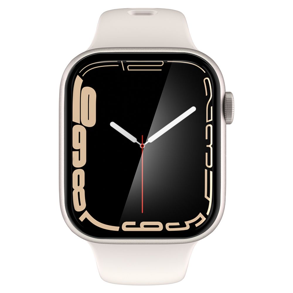 Szkło hybrydowe Spigen Pro Flex Ez Fit dla Apple Watch Series 7 - 45mm. 